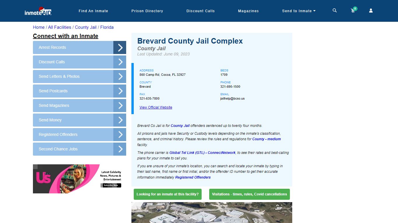 Brevard County Jail Complex - Inmate Locator - Cocoa, FL